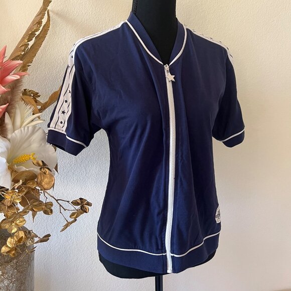 Needle & Threads Jackets & Blazers - Vintage Needle & Threads Navy & White  Jacket with Star Details